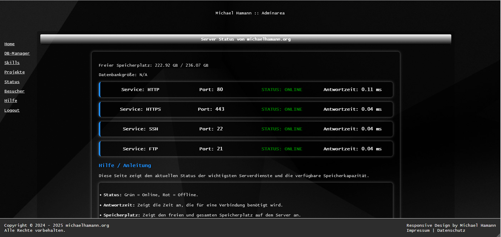 server status